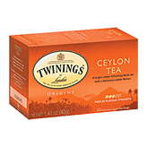 Twinings Of London  ceylon orange pekoe, 100% pure black tea, 20 tea bags Left Picture